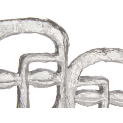 DOUBLE VISAGE AVEC BASE ARGENT