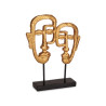 DOUBLE VISAGE AVEC BASE OR