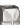 VASE 3D FACE SILVER