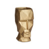 VASE VISAGE 3D OR
