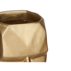 VASE VISAGE 3D OR