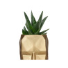 VASE VISAGE 3D OR