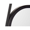 MIROIR RECTANGULAIRE POIGNÉE SIMILI-CUIR NOIR