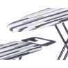TAVOLO DA STIRO 30X97CM RIGHE BIANCO E NERO 