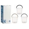 CUBO AGUA TRANSPARENTE 13L CON ASA SURT 3 COL OSC
