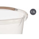CUBO AGUA TRANSPARENTE 13L CON ASA SURT 3 COL OSC