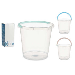 CUBO AGUA TRANSPARENTE 13L CON ASA SURT 3 COL PAST