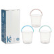 CUBO AGUA TRANSPARENTE 13L CON ASA SURT 3 COL PAST