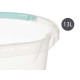 CUBO AGUA TRANSPARENTE 13L CON ASA SURT 3 COL PAST