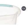 CUBO AGUA TRANSPARENTE 13L CON ASA SURT 3 COL PAST
