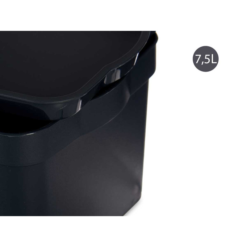 CAIXA PLÁSTICO COM TAMPA 2.3L ANTRACITE 