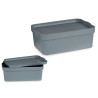 CAJA PLASTICO CON TAPA 6L GRIS
