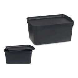 CAJA PLASTICO CON TAPA 7,5L ANTRACITA