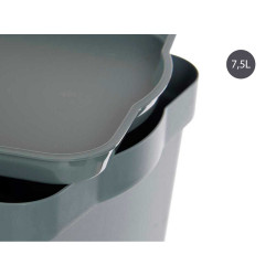 SCATOLA PLASTICA CON COPERCHIO 7.5L GRIGIO