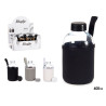 GARRAFA VIDRO NEOPRENE 600ML 3 PZS SORT COR OSC 