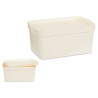 CAIXA PLÁSTICO COM TAMPA 7,5L CREME 