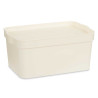 SCATOLA PLASTICA CON COPERCHIO 7.5L CREMA