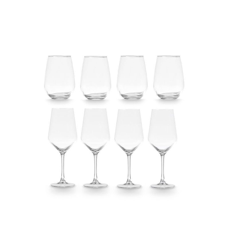 SET 8 PIÈCES VERRE 480ML TASSE 620ML