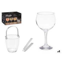 SET SEAU À GLACE 4 VERRES