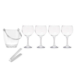 SET ICE BUCKET 4 GLASSES