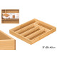 TABULEIRO PARA TALHERES EM BAMBU 5 COMPARTIMENTOS