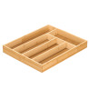 TABULEIRO PARA TALHERES EM BAMBU 5 COMPARTIMENTOS