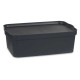 CAJA PLASTICO CON TAPA 14L ANTRACITA