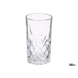 BICCHIERE FUSTELLATO 380ML TRASPARENTE