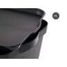 CAIXA PLÁSTICO COM TAMPA 14L ANTRACITE 