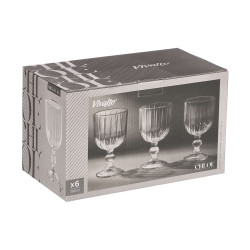 COUPE À VIN RAYURES 380ML TRANSPARENT