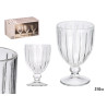 COPA VINO RAYAS 310ML TRANSPARENTE