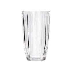 VERRE HAUT RAYURES 440ML TRANSPARENT