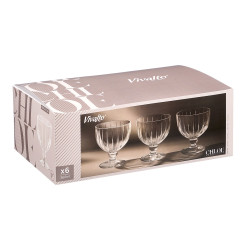 COPPA GELATO RIGHE 350ML TRASPARENTE