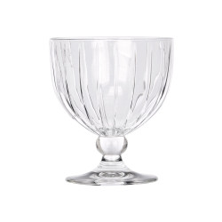 COUPE GLACE RAYURES 350ML TRANSPARENT