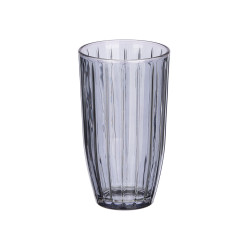 VASO ALTO RAYAS 440ML HUMO