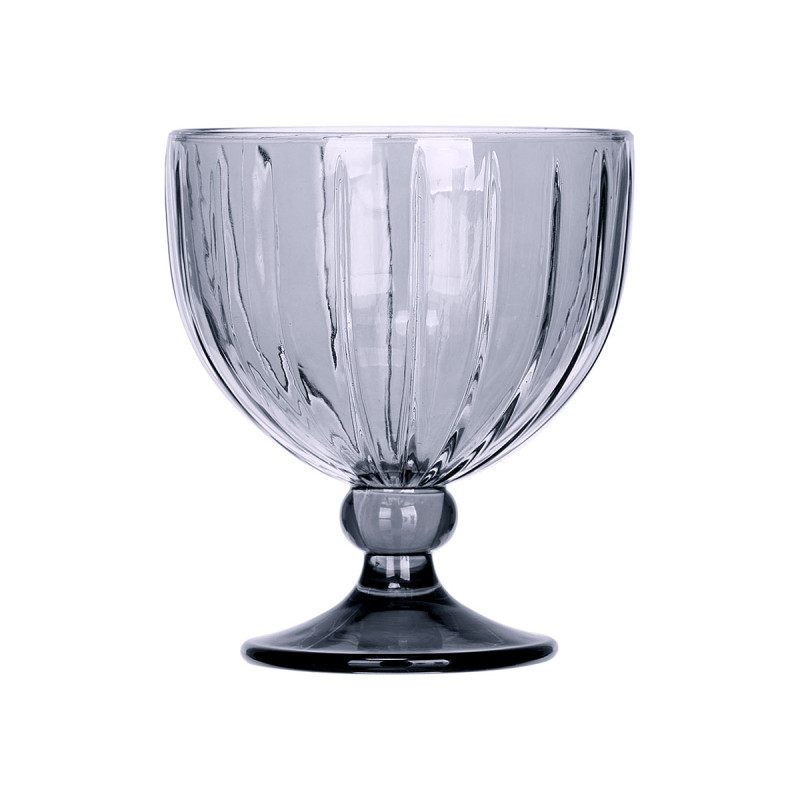 TAÇA PARA GELADO RISCAS 350ML CINZENTO