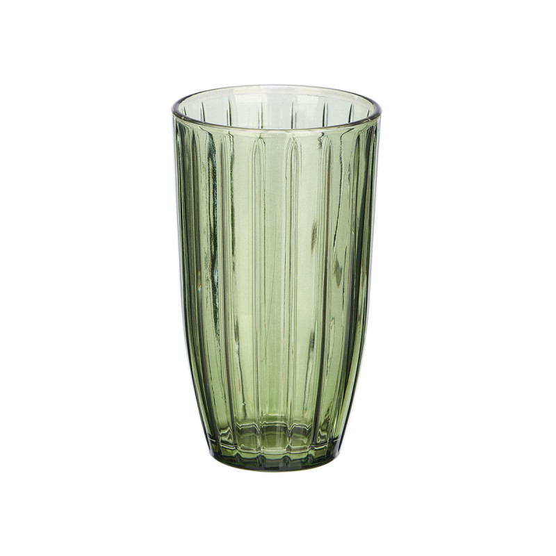 BICCHIERE ALTO RIGHE 440ML VERDE