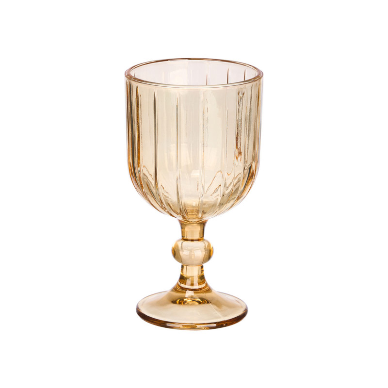 380ML AMBER STRIPED WINE CUP