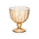COUPE GLACE RAYURES 350ML AMBRE
