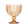 COUPE GLACE RAYURES 350ML AMBRE