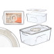 COPERCHIO ORGANIZER FRIGORIFERO MED AD ANELLO BIAN