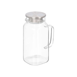 JARRA BOROSILICATO REDONDA TAPA ACERO 1,2L