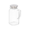 ROUND BOROSILICATE PITCHER STEEL LID 1,2L