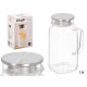 BROCCA QUADRATA BOROSILICATO COPERCHIO 1,5L