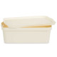 BOITE PLASTIQUE AVEC COUVERCLE 14L CREME