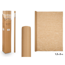 TOALHA DE MESA DESCARTÁVEL 1,2X5M BEGE