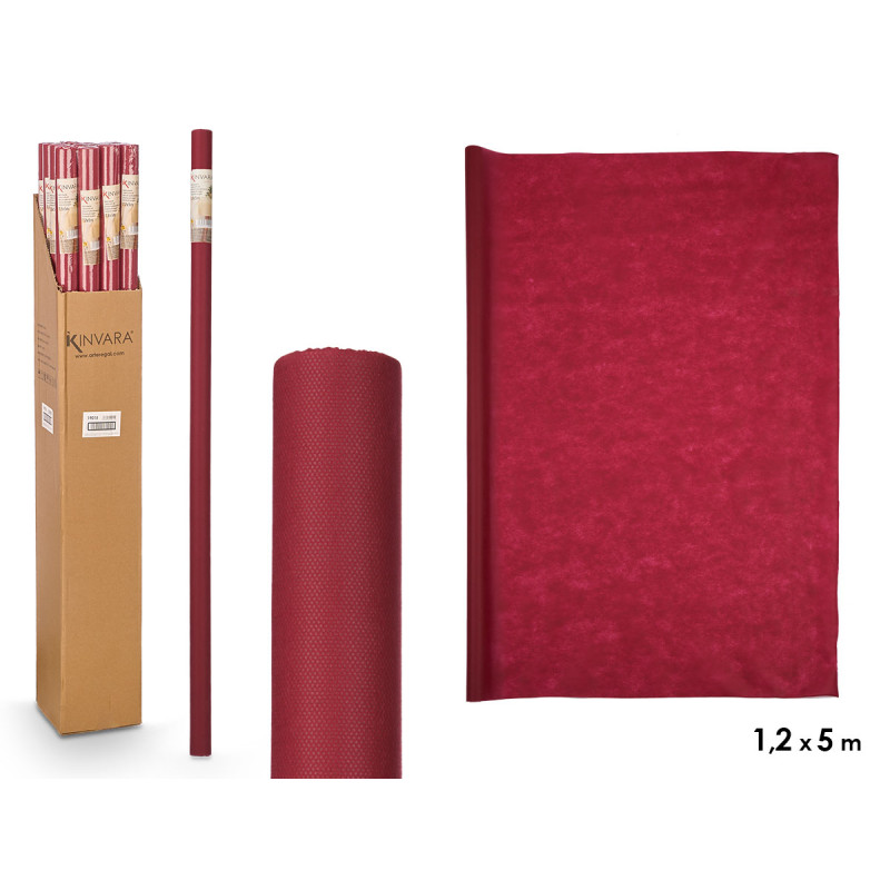 DISPOSABLE TABLECLOTH 1,2X5M MAROON