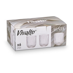 VASO COLOR GRIS RAYAS 270 ML