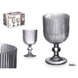 COUPE À VIN BLANC COULEUR GRISE 260 ML