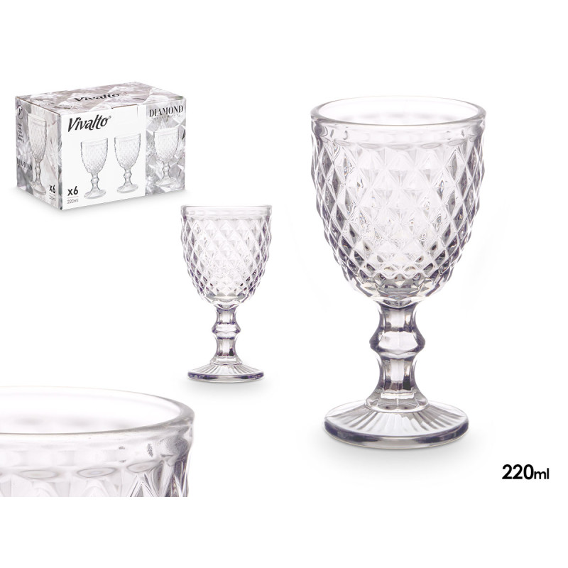 CLEAR DIAMOND GLASS 260ML